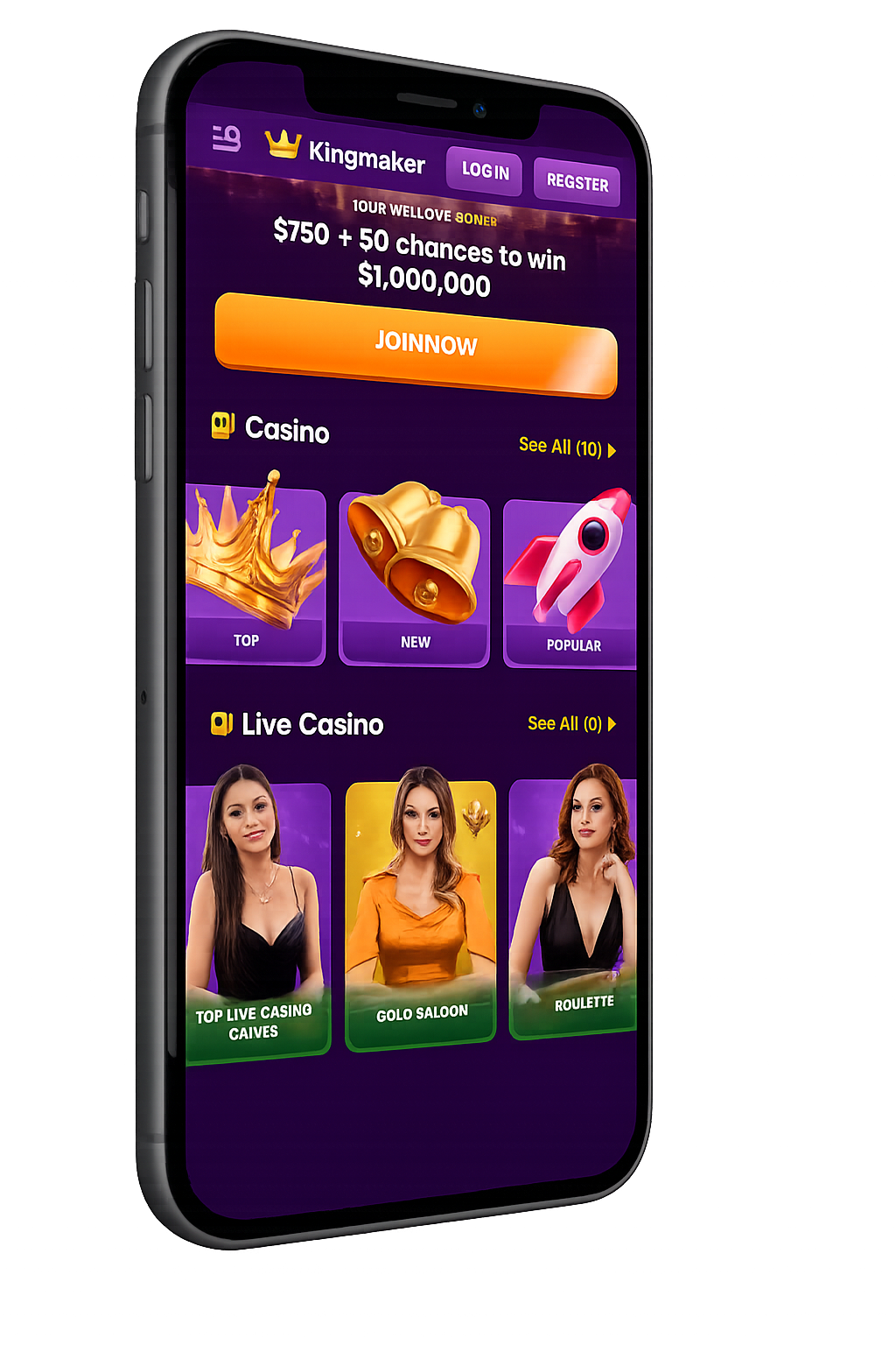 Kingmaker Casino bonuses